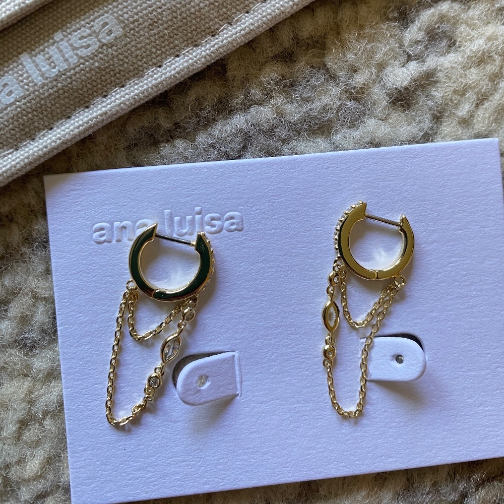 Ana Luisa chain hoop earrings Malta